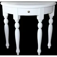 Casa Padrino Shabby Chic Konsolentisch aus Massivholz, Weiss, B 82 cm, H 75 cm, T 32 cm, Konsole im Landhausstil