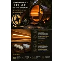 Remlights Fasssauna LED Strip warmweiss Wasser - und Hitzefest