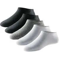 Schiesser Sneakersocken "Bluebird", Herren, Gr. 39-42, schwarz-weiß (901, sortiert), Baumwollmischung, Socken Sneakersocken, spezielle Stay-Fresh-Ausrüstung für langanhaltende Frische