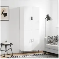 vidaXL Highboard Weiß 69,5x34x180 cm Holzwerkstoff