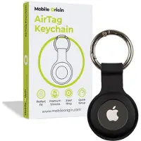 Mobile Origin AirTag KeyChain black