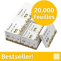 Infowerk Druckerpapier Kopierpapier 20000 Blatt (40 x 500) DIN A4 80 g Premium Hochweiß CIE 160 Testsieger PEFC zertifiziert