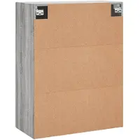 vidaXL Wandschränke 2 Stk. Grau Sonoma 69,5x34x90 cm