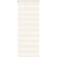 vidaXL Doppelrollo Marmorbeige 65x150 cm Stoffbreite 60,9 cm Polyester
