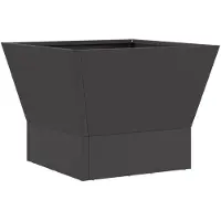 vidaXL Feuerstelle Schwarz 40 x 40 x 35 cm Wetterfeststahl