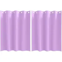 vidaXL Verdunkelungs-Vorhänge mit Ringen 2 pcs Lila 140 x 140 cm
