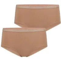 Falke 2-Pack Damen Hipster Daily Comfort, S, Beige, Uni, Baumwolle