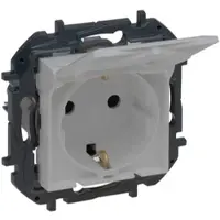 Legrand 864363B Niloe Step V4 Steckdose SL erhöhter Berührungsschutz Klappdeckel