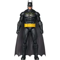 Mattel DC Comics DC 30 cm große Batman-Actionfigur, schwarzer Batsuit, 7 Bewegungspunkte, 4 Jahr(e), Mehrfarbig, Kunststoff