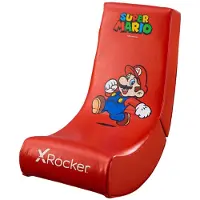 X Rocker Video Rocker - Mario, Gaming-Sessel, Nintendo Switch, Rot, Rot, Kunstleder, Schaum, Polyurethan, Kunstleder