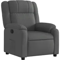 vidaXL Relaxsessel, Stoff, Dunkelgrau