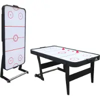 Cougar Icing XL faltbarer Airhockeytisch - 6ft. - Inkl. Pusher und Pucks