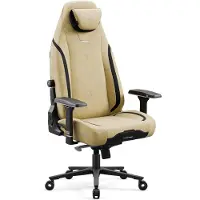 Diablo Chairs Diablo X.Eye Prime Gaming Stuhl mit Kühlfunktion Bürostuhl Schreibtischstuhl, Belastbar bis 140 kg, Größe Normal, Farbe Broken Gold