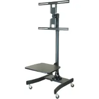 Value LCD-/TV-Rollständer, 27-47 Zoll, bis 35 kg, schwarz