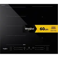 Whirlpool WF S5060 CPBF, Schwarz, Integriert, 59 cm, Keramik, Keramik, 4 Zone(n)