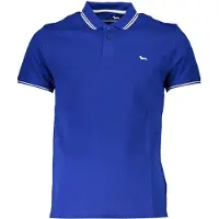 HARMONT & BLAINE Herren-Kurzärmeliges Poloshirt Blau
