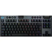 Logitech G G915 X LIGHTSPEED, Verkabelt & Kabellos, USB + RF Wireless + Bluetooth, Mechanischer Switch, QWERTY, LED, Schwarz