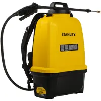 Stanley Drucksprühgerät 16 L hinten, Rückensprühgerät Garten, Drucksprühgerät, elektrisch, wiederaufladbare Lithium-Batterie, Teleskoplanze, verstellbare Düse, Autonomie 2 h, max 5 bar, 0,60 l/Minute,