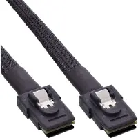 Intos SAS Anschlusskabel intern, Mini-SAS 36pin SFF-8087 an Mini-SAS 36pin SFF-8087, mit Sideband, 1m