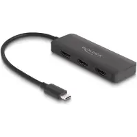 DeLOCK USB Type-C Splitter (DP Alt Mode) zu 3 x HDMI