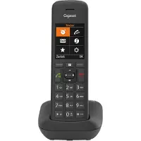 Gigaset C575, DECT-Telefon, Kabelloses Mobilteil, Freisprecheinrichtung, 200 Eintragungen, Anrufer-Identifikation, Schwarz