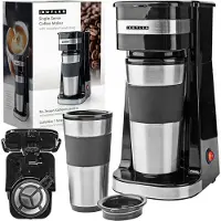 Nedis Einzelportions-Kaffeemaschine, 0,4 l, 750 W, automatische Abschaltung, schwarz