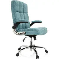 MyBuero Home Office Chefsessel RELAX WD 100 Stoff Höhenverstellbarer Computerstuhl, Bürostuhl mit abklappbaren Armlehnen