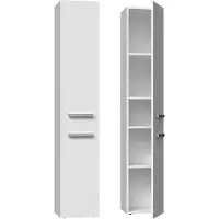 Top E Shop Badezimmerschrank Regal Nel Ii Weiss Matt