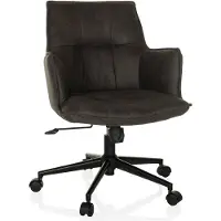 Hjh LIVING Home Office Bürostuhl SOLAO LIFE Schreibtischstuhl mit Armlehnen Stoff Drehstuhl