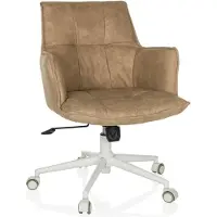 Hjh LIVING Home Office Bürostuhl SOLAO LIFE W Schreibtischstuhl mit Armlehnen Stoff Drehstuhl
