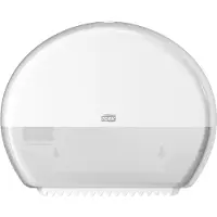 HorecaTraders Spender Toilettenpapier Mini Jumbo Kunststoff Weiß