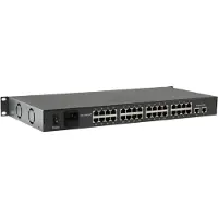 LevelOne FGP-3400W250, Unmanaged, Fast Ethernet (10/100), Vollduplex, Power over Ethernet (PoE), Rack-Einbau