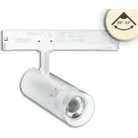 ISOLED 3-PH Schienen-Strahler fokussierbar, 24W, 20°-55°, weiß matt, 3000K, dimmbar