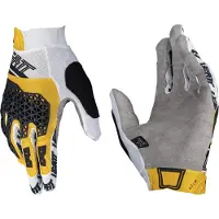 ItalyRacing Leatt Radhandschuhe Mtb 4.0 Lite Handschuh Gold Farbe Weiss/Gold/Schwarz Grösse S