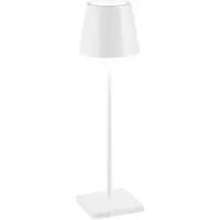 Zafferano Poldina Pro LED-Tischleuchte Weiß, wiederaufladbar & dimmbar, Akkulaufzeit bis 12 h, IP65 für Außenbereich