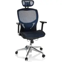 Hjh OFFICE VENUS ONE - High End Bürostuhl Blau