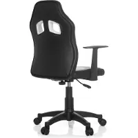 Hjh OFFICE KID GAME AL - Kinderdrehstuhl Schwarz / Weiß
