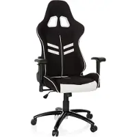Hjh OFFICE LEAGUE PRO I - Gamingstuhl Schwarz / Weiß
