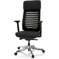 Hjh OFFICE ASGON - Profi Bürostuhl Schwarz