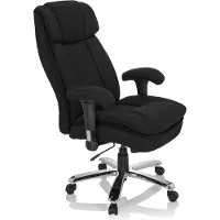 Hjh OFFICE BUILDER XXL I | Stoff - XXL Drehstuhl Schwarz