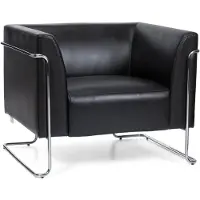 Hjh OFFICE CURACAO | 1-Sitzer - Lounge Sofa Schwarz