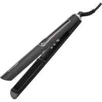 Xanitalia Glätteisen D Styler Pro mit Keramik-Turmalinplatten, extralangen Platten, abgerundetem Schaft & LCD-Anzeige