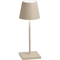 Zafferano Poldina Pro Mini Sand wiederaufladbare und dimmbare LED-Tischleuchte mit einer Akkulaufzeit von bis zu 12 Stunden