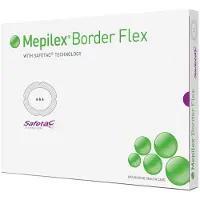 Mepilex Border Flex Schaumverb.haft.10x10 cm 10 St Verband
