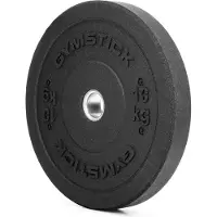 Gymstick BPHI-10, Standard, Stoßstangengewicht Scheibe, 10 kg, Schwarz, Rund, 10 kg