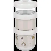 Mepal Snackbox stapelbar Mio 3-teilig - Sunshine & Rainbow