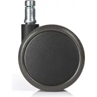 Hjh OFFICE 5x ROLO FREE 10mm/65mm Hartböden - Stuhlrollen Schwarz