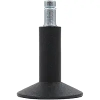 Hjh OFFICE 5x STAND 11mm/65mm Bodengleiter - Stuhlrollen Schwarz