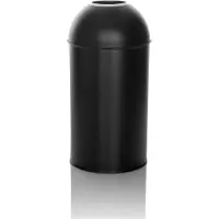 Hjh OFFICE Mülleimer 50 Liter CLEAN OR 50 Abfalleimer Mülltrenner rund für Küche, Büro mit Offene Oberseite 72.0 x 35.5 x 35.5 cm