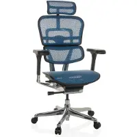 Hjh OFFICE Luxus Chefsessel ERGOHUMAN GEN2 Ergonomischer Bürostuhl mit Armlehnen (höhenverstellbar) Netzstoff Drehstuhl für Büro, Zuhause